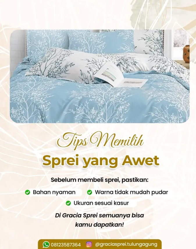 <p>Sprei yang awet selalu diawali dari pilihan yan